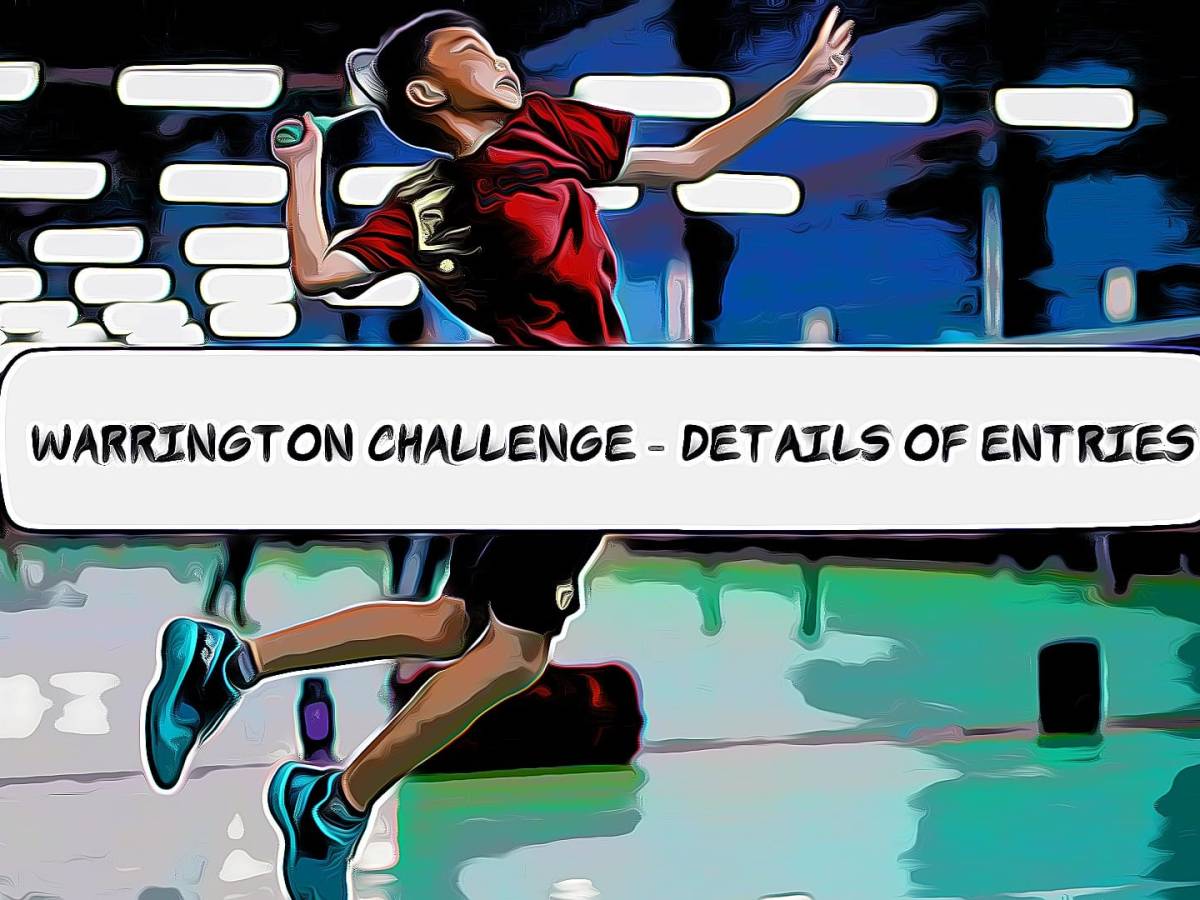 Warrington Challenge – Details of entries